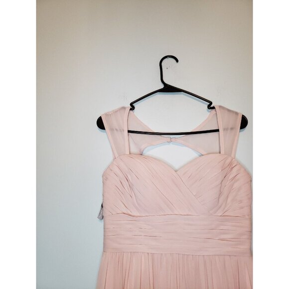 Bill Levkoff Women 6 Formal Dress Prom Lgt Pink Maxi Sweetheart Sleeveless FLAW - Picture 4 of 6